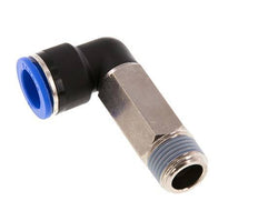 16mm x R1/2'' 90deg Elbow Push-in Fitting with Male Threads Brass/PA 66 NBR Long Sleeve Rotatable