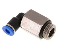 4mm x G1/4'' 90deg Elbow Push-in Fitting with Male Threads Brass/PA 66 NBR Long Sleeve Rotatable [2 Pieces]
