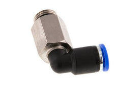 8mm x G1/4'' 90deg Elbow Push-in Fitting with Male Threads Brass/PA 66 NBR Long Sleeve Rotatable [2 Pieces]