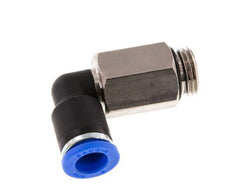 8mm x G1/4'' 90deg Elbow Push-in Fitting with Male Threads Brass/PA 66 NBR Long Sleeve Rotatable [2 Pieces]
