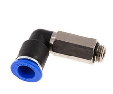 12mm x G1/4'' 90deg Elbow Push-in Fitting with Male Threads Brass/PA 66 NBR Long Sleeve Rotatable