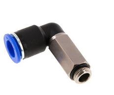 12mm x G1/4'' 90deg Elbow Push-in Fitting with Male Threads Brass/PA 66 NBR Long Sleeve Rotatable