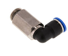 10mm x G3/8'' 90deg Elbow Push-in Fitting with Male Threads Brass/PA 66 NBR Long Sleeve Rotatable [2 Pieces]