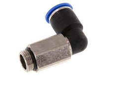 12mm x G3/8'' 90deg Elbow Push-in Fitting with Male Threads Brass/PA 66 NBR Long Sleeve Rotatable