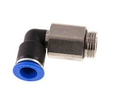 12mm x G1/2'' 90deg Elbow Push-in Fitting with Male Threads Brass/PA 66 NBR Long Sleeve Rotatable