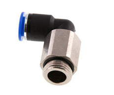 12mm x G1/2'' 90deg Elbow Push-in Fitting with Male Threads Brass/PA 66 NBR Long Sleeve Rotatable