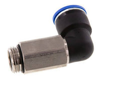 16mm x G1/2'' 90deg Elbow Push-in Fitting with Male Threads Brass/PA 66 NBR Long Sleeve Rotatable