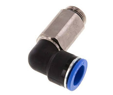 16mm x G1/2'' 90deg Elbow Push-in Fitting with Male Threads Brass/PA 66 NBR Long Sleeve Rotatable