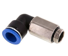 16mm x G1/2'' 90deg Elbow Push-in Fitting with Male Threads Brass/PA 66 NBR Long Sleeve Rotatable