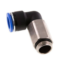 16mm x G1/2'' 90deg Elbow Push-in Fitting with Male Threads Brass/PA 66 NBR Long Sleeve Rotatable