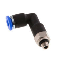 4mm x M 5 90deg Elbow Push-in Fitting with Male Threads Brass/PA 66 NBR Long Body Rotatable [2 Pieces]