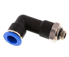 10mm x G1/8'' 90deg Elbow Push-in Fitting with Male Threads Brass/PA 66 NBR Long Body Rotatable [2 Pieces]