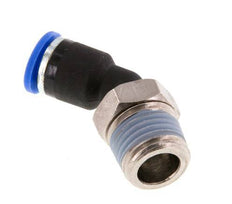 6mm x R1/4'' 45deg Elbow Push-in Fitting with Male Threads Brass/PA 66 NBR [2 Pieces]