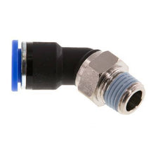 10mm x R1/4'' 45deg Elbow Push-in Fitting with Male Threads Brass/PA 66 NBR [2 Pieces]