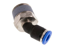 6mm x R3/8'' 45deg Elbow Push-in Fitting with Male Threads Brass/PA 66 NBR [2 Pieces]