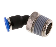 6mm x R3/8'' 45deg Elbow Push-in Fitting with Male Threads Brass/PA 66 NBR [2 Pieces]