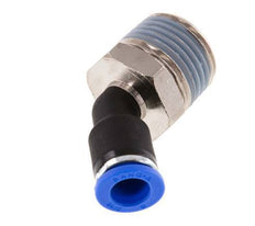 8mm x R1/2'' 45deg Elbow Push-in Fitting with Male Threads Brass/PA 66 NBR [2 Pieces]
