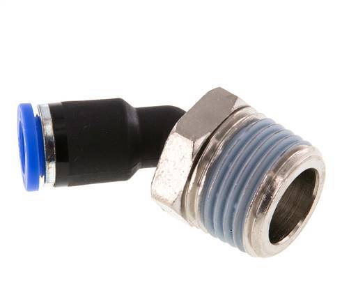 8mm x R1/2'' 45deg Elbow Push-in Fitting with Male Threads Brass/PA 66 NBR [2 Pieces]