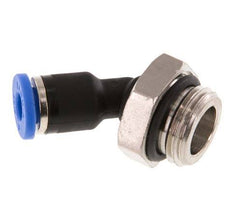 4mm x G1/4'' 45deg Elbow Push-in Fitting with Male Threads Brass/PA 66 NBR [2 Pieces]