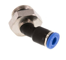 4mm x G1/4'' 45deg Elbow Push-in Fitting with Male Threads Brass/PA 66 NBR [2 Pieces]