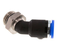 8mm x G1/4'' 45deg Elbow Push-in Fitting with Male Threads Brass/PA 66 NBR [2 Pieces]