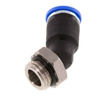 8mm x G1/4'' 45deg Elbow Push-in Fitting with Male Threads Brass/PA 66 NBR [2 Pieces]