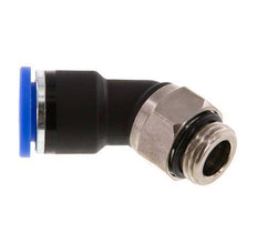 10mm x G1/4'' 45deg Elbow Push-in Fitting with Male Threads Brass/PA 66 NBR [2 Pieces]