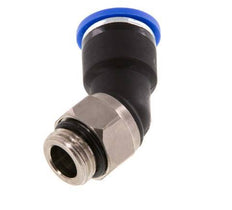 10mm x G1/4'' 45deg Elbow Push-in Fitting with Male Threads Brass/PA 66 NBR [2 Pieces]