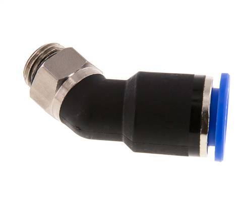 12mm x G1/4'' 45deg Elbow Push-in Fitting with Male Threads Brass/PA 66 NBR [2 Pieces]