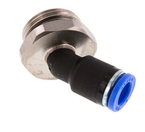 8mm x G1/2'' 45deg Elbow Push-in Fitting with Male Threads Brass/PA 66 NBR [2 Pieces]