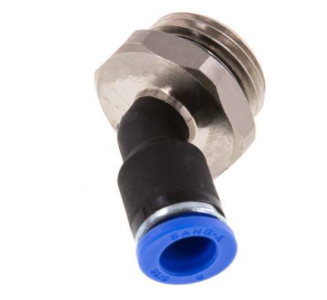 8mm x G1/2'' 45deg Elbow Push-in Fitting with Male Threads Brass/PA 66 NBR [2 Pieces]