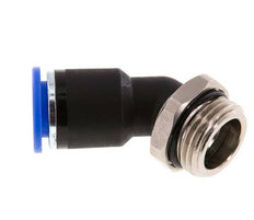 12mm x G1/2'' 45deg Elbow Push-in Fitting with Male Threads Brass/PA 66 NBR