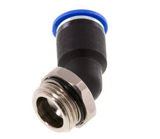 12mm x G1/2'' 45deg Elbow Push-in Fitting with Male Threads Brass/PA 66 NBR
