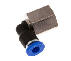 4mm x G1/8'' 90deg Elbow Push-in Fitting with Female Threads Brass/PA 66 NBR Rotatable [2 Pieces]