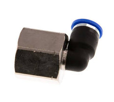 6mm x G3/8'' 90deg Elbow Push-in Fitting with Female Threads Brass/PA 66 NBR Rotatable [2 Pieces]