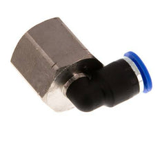 6mm x G3/8'' 90deg Elbow Push-in Fitting with Female Threads Brass/PA 66 NBR Rotatable [2 Pieces]