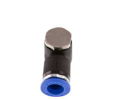 8mm x R1/8'' 90deg Elbow L-shape Push-in Fitting with Male Threads Brass/PA 66 NBR Rotatable [2 Pieces]