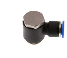10mm x G3/8'' 90deg Elbow L-shape Push-in Fitting with Male Threads Brass/PA 66 NBR Rotatable [2 Pieces]