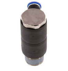 8mm x R1/2'' 2-way Manifold Push-in Fitting with Male Threads Brass/PA 66 NBR Rotatable