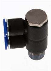 12mm x R1/2'' 2-way Manifold Push-in Fitting with Male Threads Brass/PA 66 NBR Rotatable