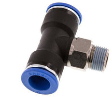 14mm x R3/8'' Inline Tee Push-in Fitting with Male Threads Brass/PA 66 NBR Rotatable