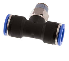 16mm x R3/8'' Inline Tee Push-in Fitting with Male Threads Brass/PA 66 NBR Rotatable