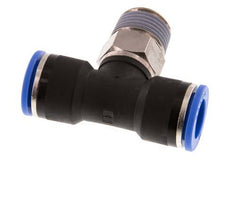 14mm x R1/2'' Inline Tee Push-in Fitting with Male Threads Brass/PA 66 NBR Rotatable