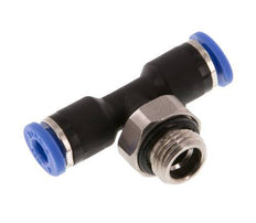 4mm x G1/8'' Inline Tee Push-in Fitting with Male Threads Brass/PA 66 NBR Rotatable [2 Pieces]