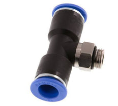 12mm x G1/4'' Inline Tee Push-in Fitting with Male Threads Brass/PA 66 NBR Rotatable