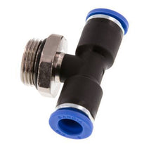 8mm x G3/8'' Inline Tee Push-in Fitting with Male Threads Brass/PA 66 NBR Rotatable [2 Pieces]