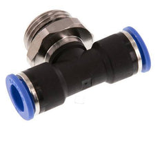 10mm x G1/2'' Inline Tee Push-in Fitting with Male Threads Brass/PA 66 NBR Rotatable