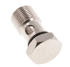 1-way nickel-plated Brass Banjo Bolt with G3/8'' Male Threads NBR [2 Pieces]