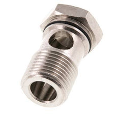 1-way nickel-plated Brass Banjo Bolt with G1/2'' Male Threads NBR