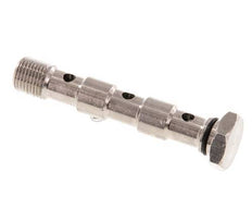 3-way nickel-plated Brass Banjo Bolt with G1/8'' Male Threads NBR